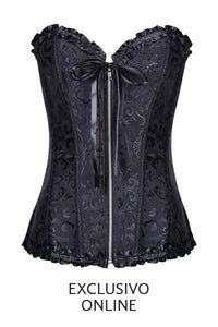 CORSET NEGRO CON CIERRE