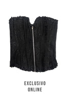 CORSET NEGRO CON CIERRE