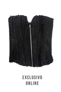 CORSET NEGRO CON CIERRE