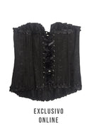 CORSET NEGRO CON CIERRE