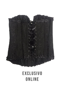 CORSET NEGRO CON CIERRE