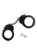 BLACK METAL HANDCUFFS