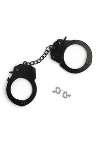BLACK METAL HANDCUFFS