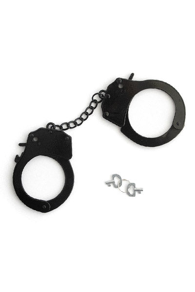BLACK METAL HANDCUFFS