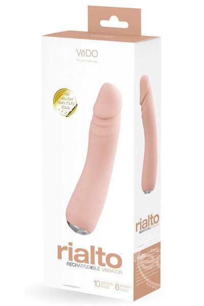 VIBRADOR RECARGABLE DE SILICONA RIALTO