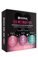 SET DE ACEITES  LET ME TOUCH YOU